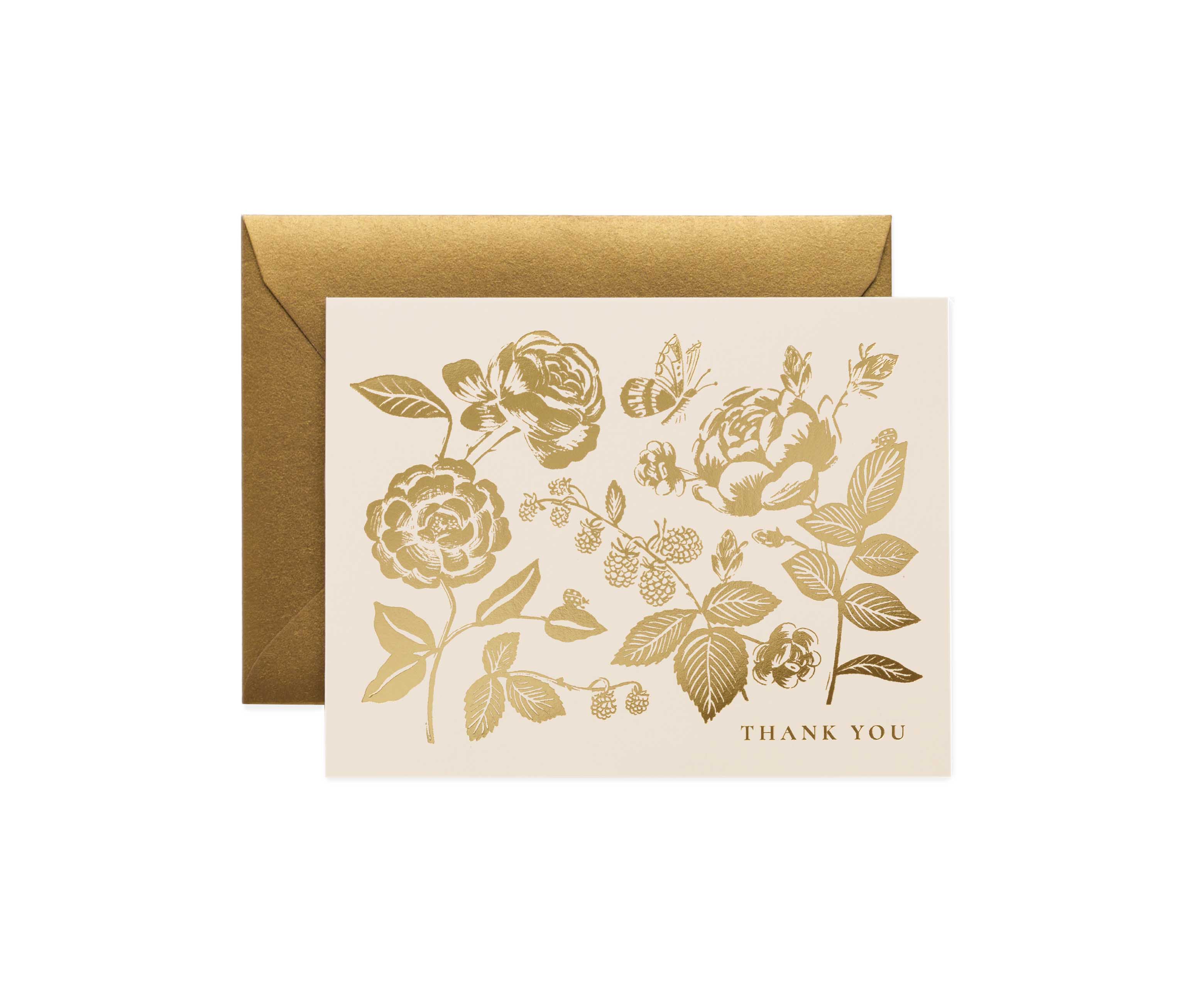 English Rose Thank You Card