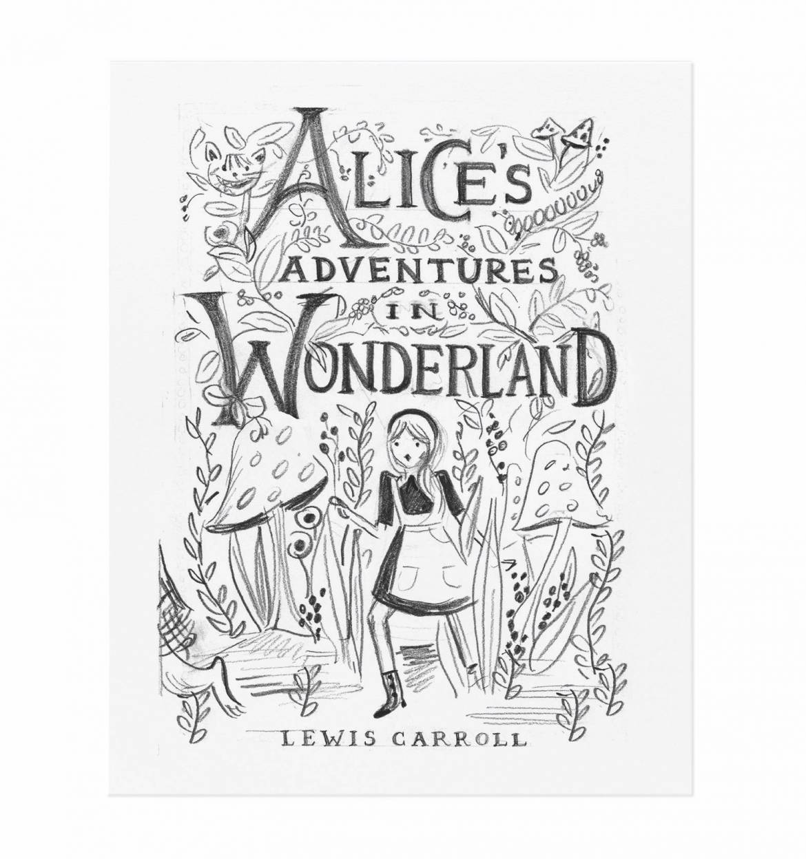 Alice Sketch Print (40x50)