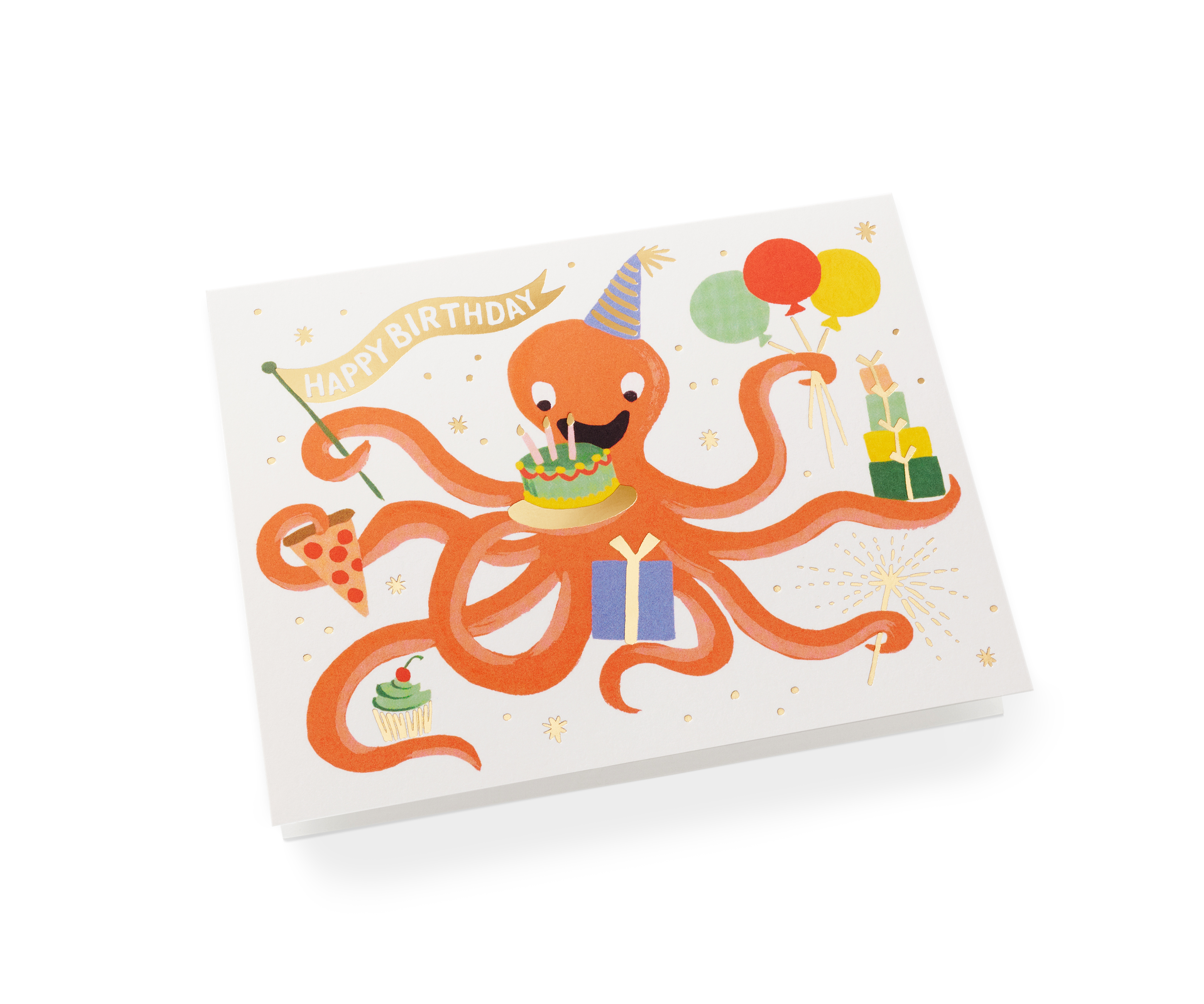 Octopus Birthday Card - 2