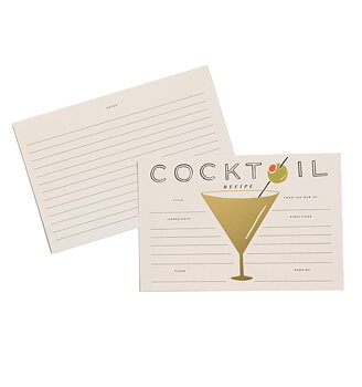 Cocktail Recipe Cards