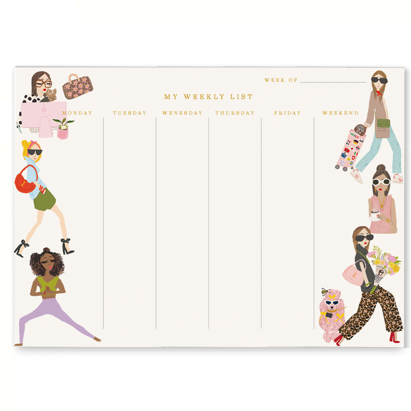 Weekly notepads