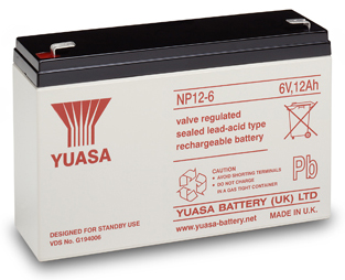 Yuasa NP12-6       6,3mm/2,2kg