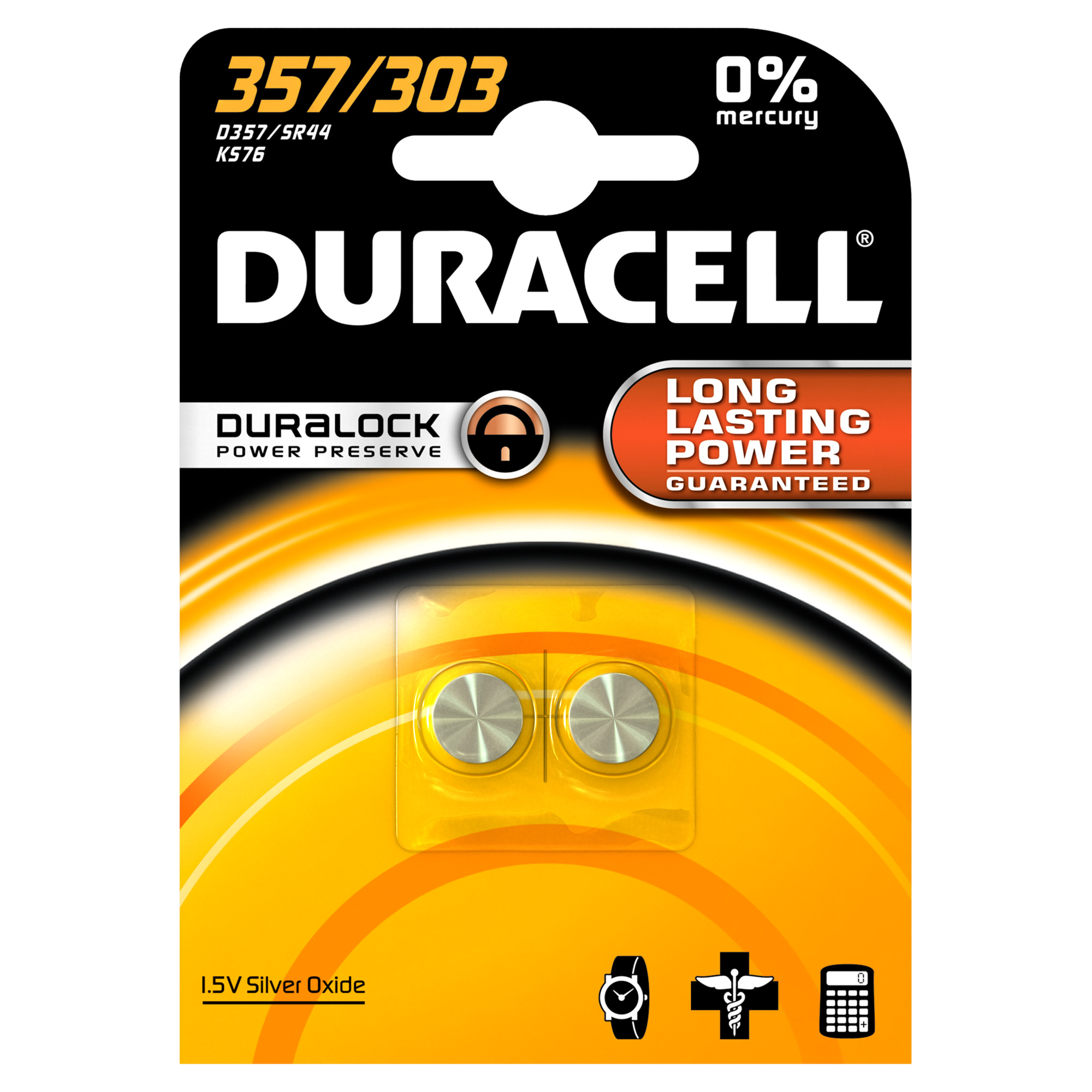 Duracell 357/SR44H (2 st)