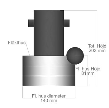 Motor BPT 3 / 1400W, passar många märken.