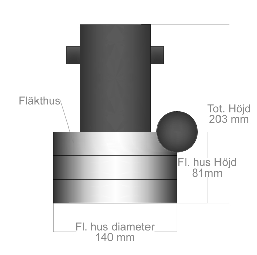 Motor BPT 3 / 1700W, passar många märken. - 2