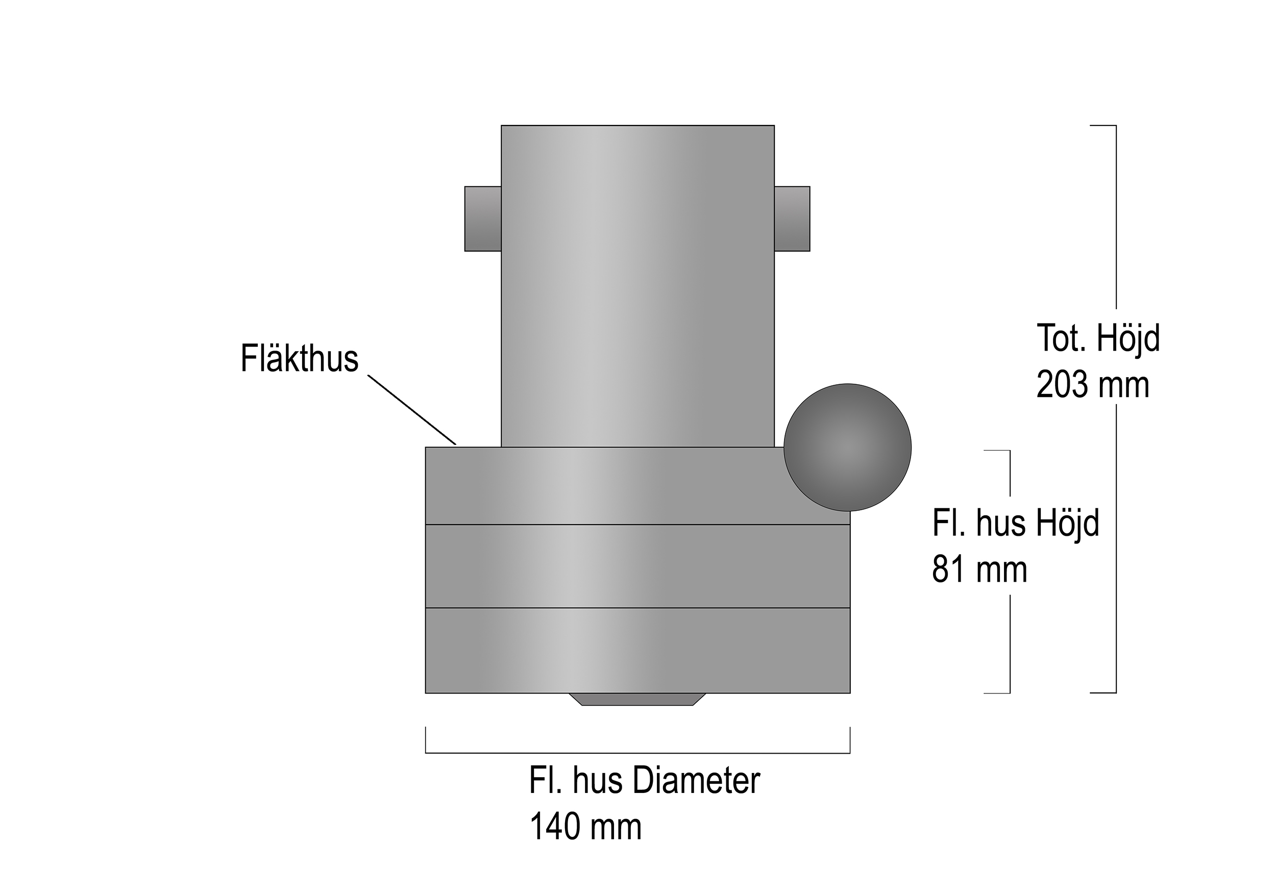 Motor BPK 3 / 1700W kupad botten, passar många märken - 2
