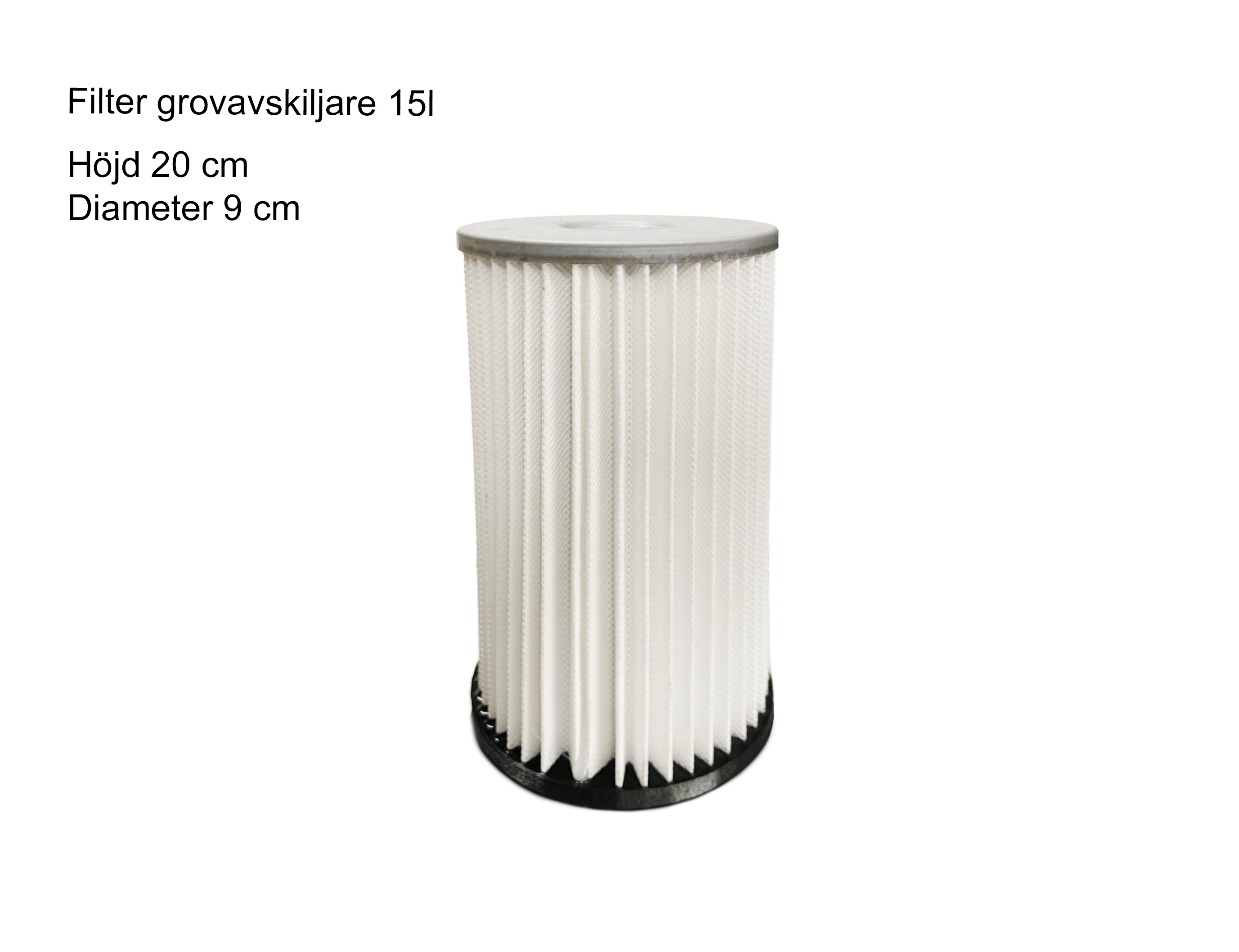 Filter grovavskiljare 15/30 liter