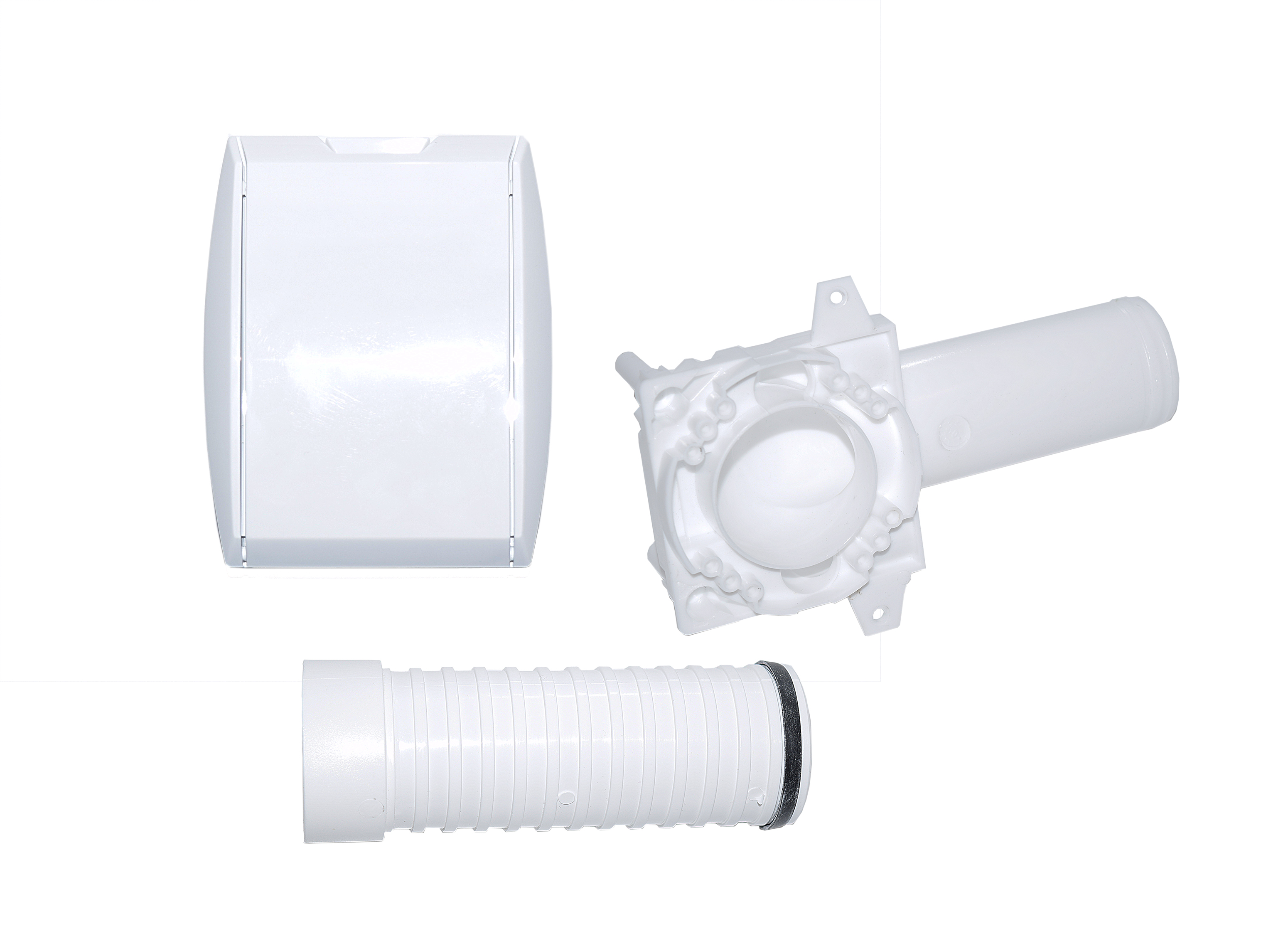 Suguttag Puzer m.fl.  komplett, plast vit 