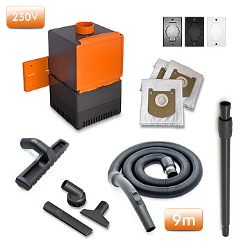Beflexx inbyggd dammsugare paket 9m