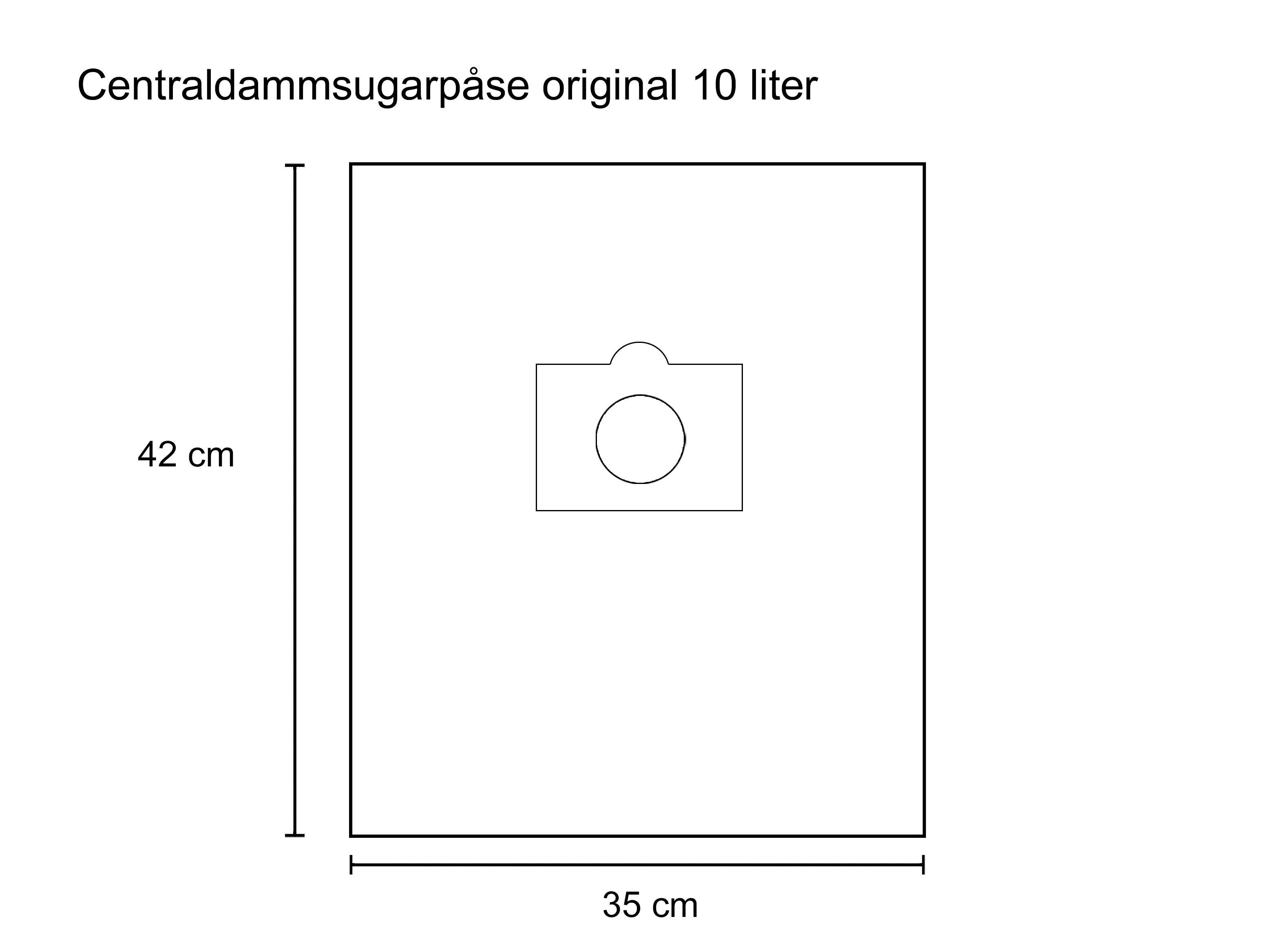 Centraldammsugarpåsar original 10L, 3p/5p - 2