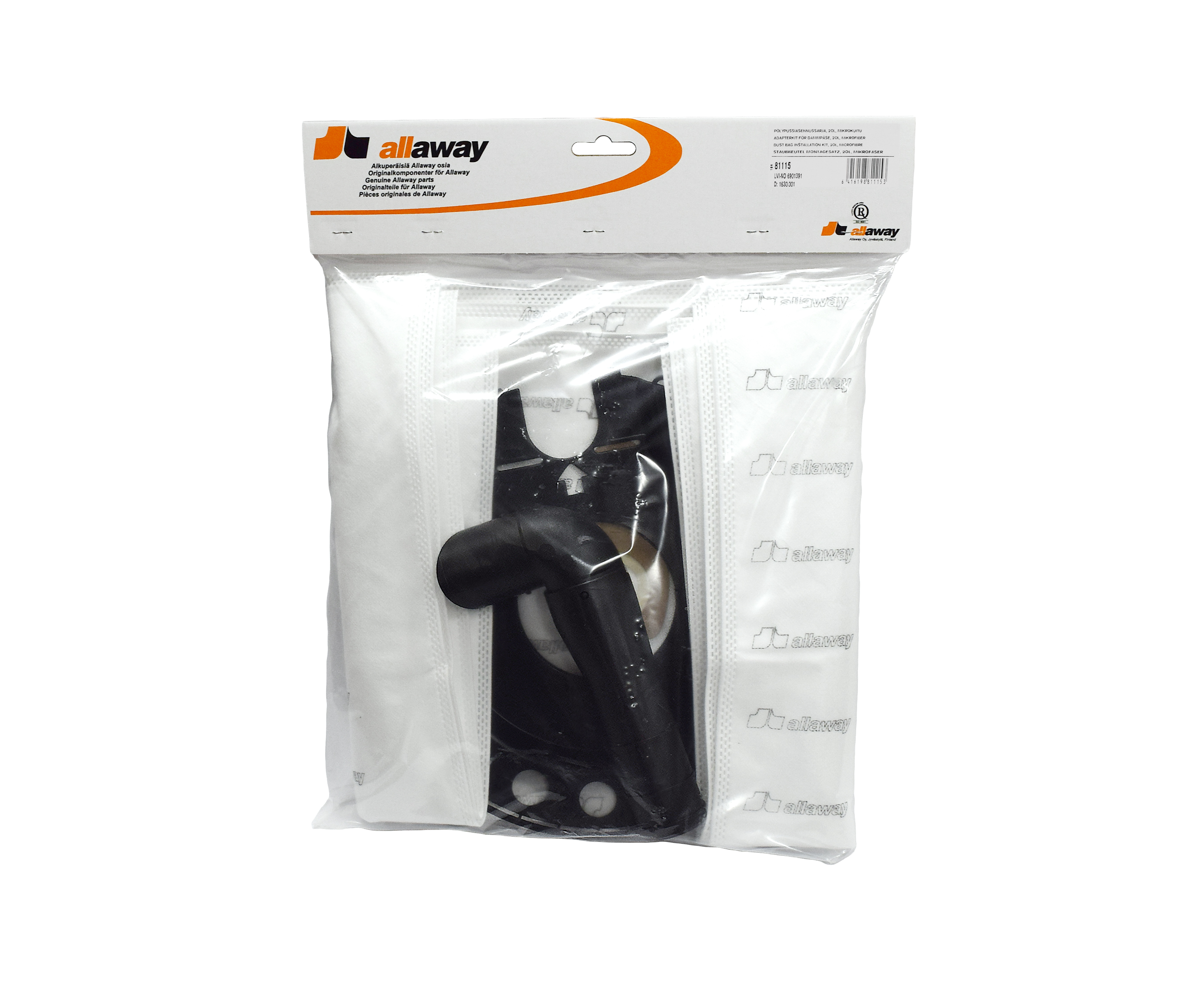 Allaway adapterkit för centraldammsugarpåse - 3