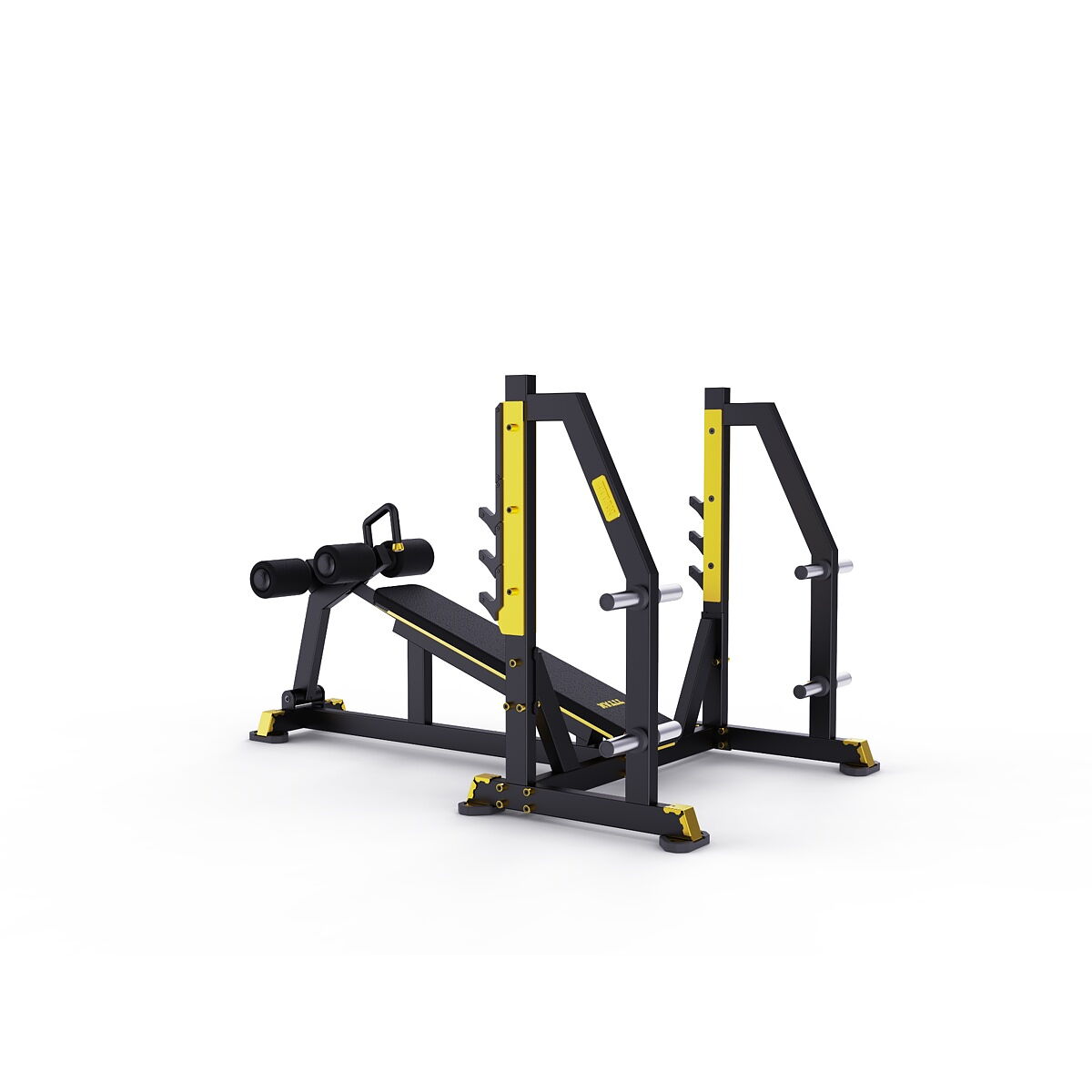 DHZ Plate Loaded Titan Mechanix Olympic Decline Bench