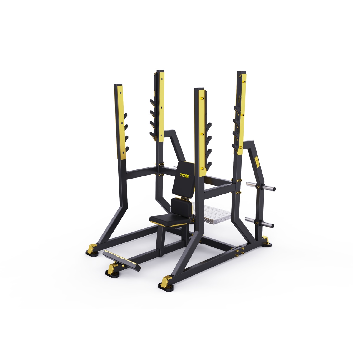 DHZ Plate Loaded Titan Mechanix Olympic Military Bench