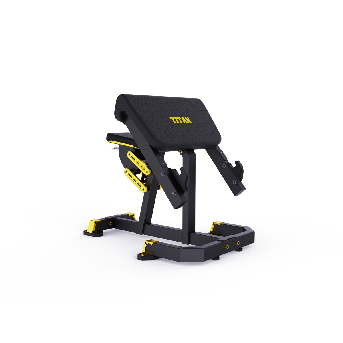 DHZ Plate Loaded Titan Mechanix Seated Preacher Curl