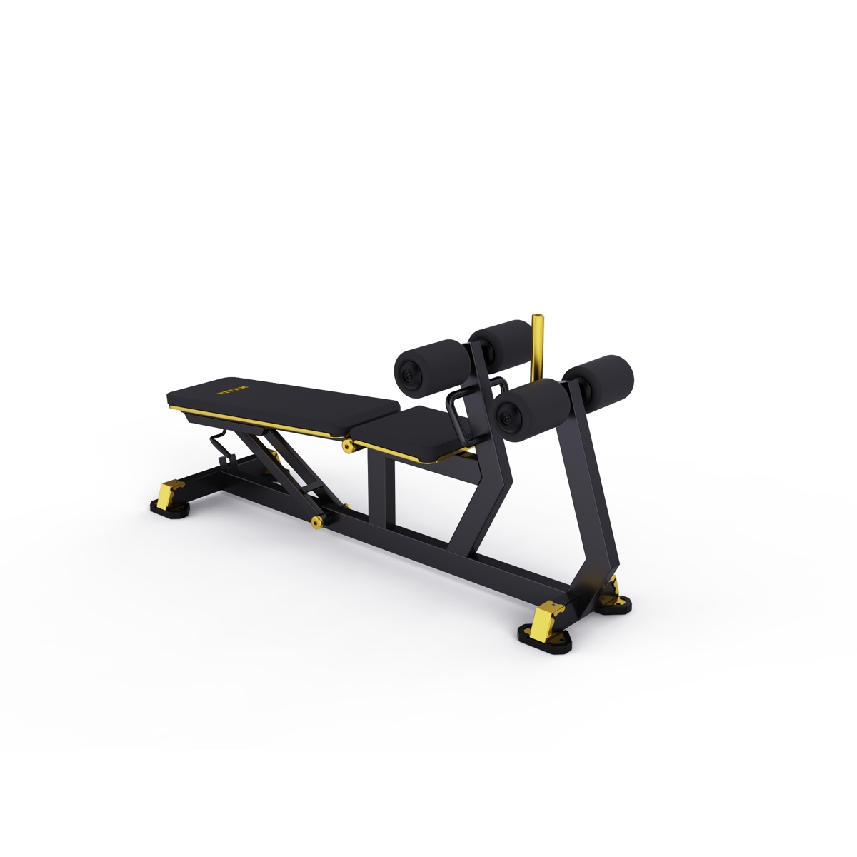 DHZ Plate Loaded Titan Mechanix Adjustable Decline Bench