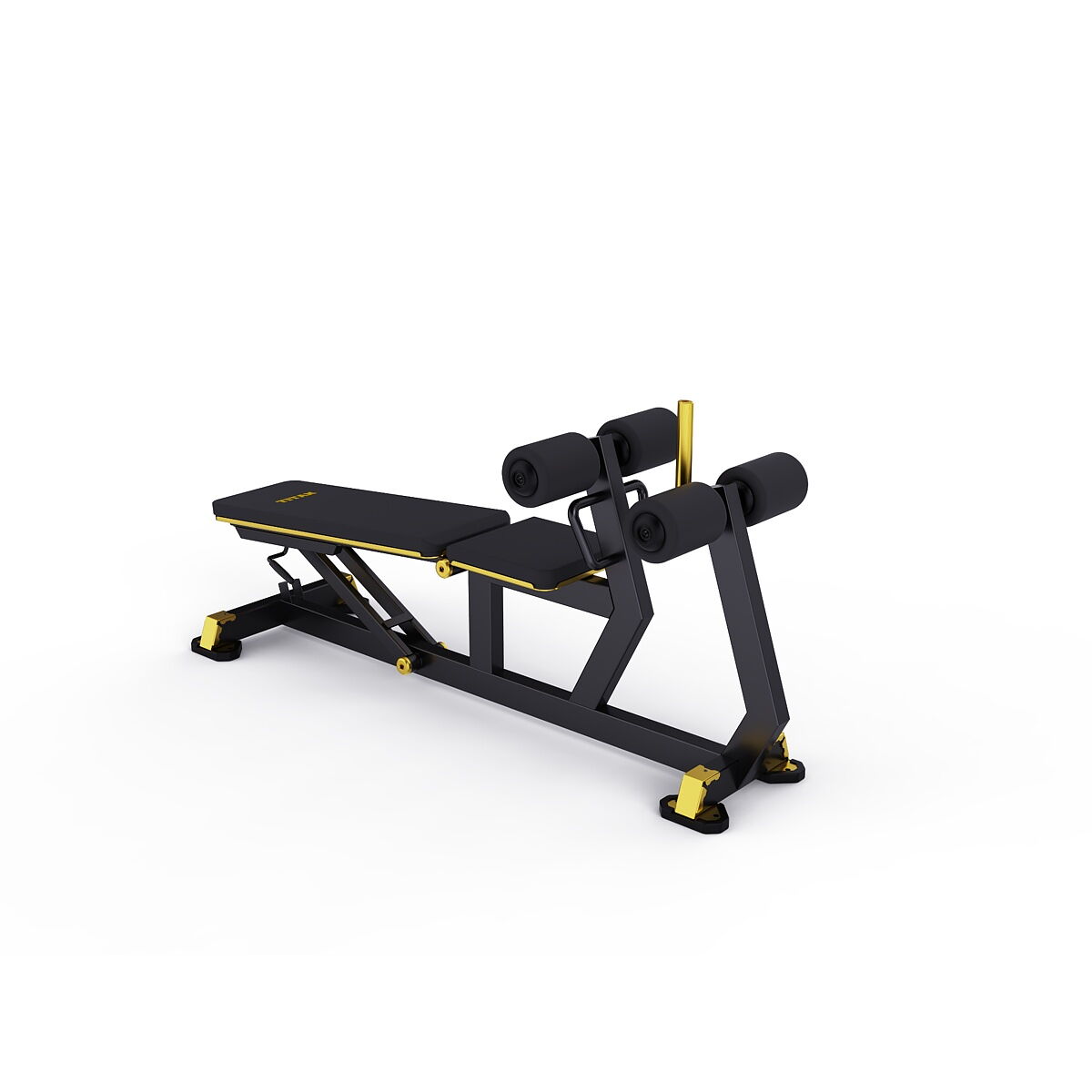 DHZ Plate Loaded Titan Mechanix Adjustable Decline Bench