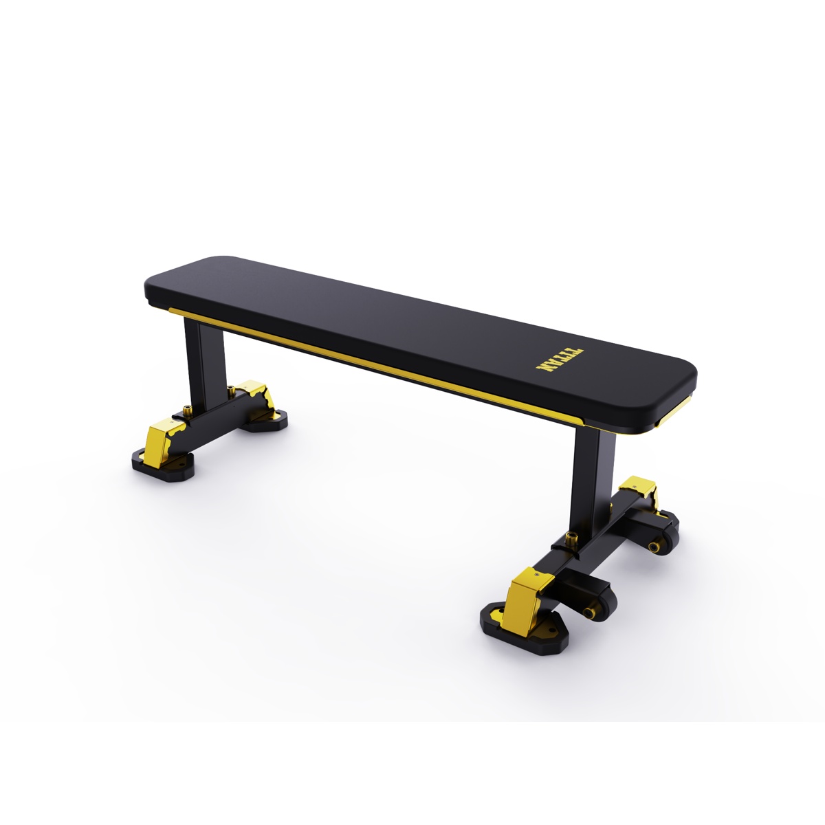 DHZ Plate Loaded Titan Mechanix Flat Bench