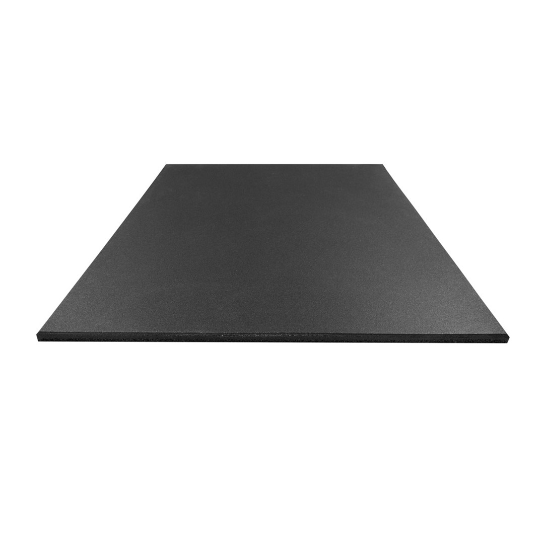 Gummigolv Premium, Svart med raka kanter 10-50mm