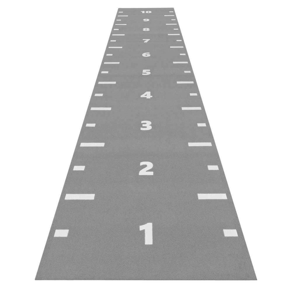 Konstgräs Sprinttrack med markeringar och nummer, 2 x 10m