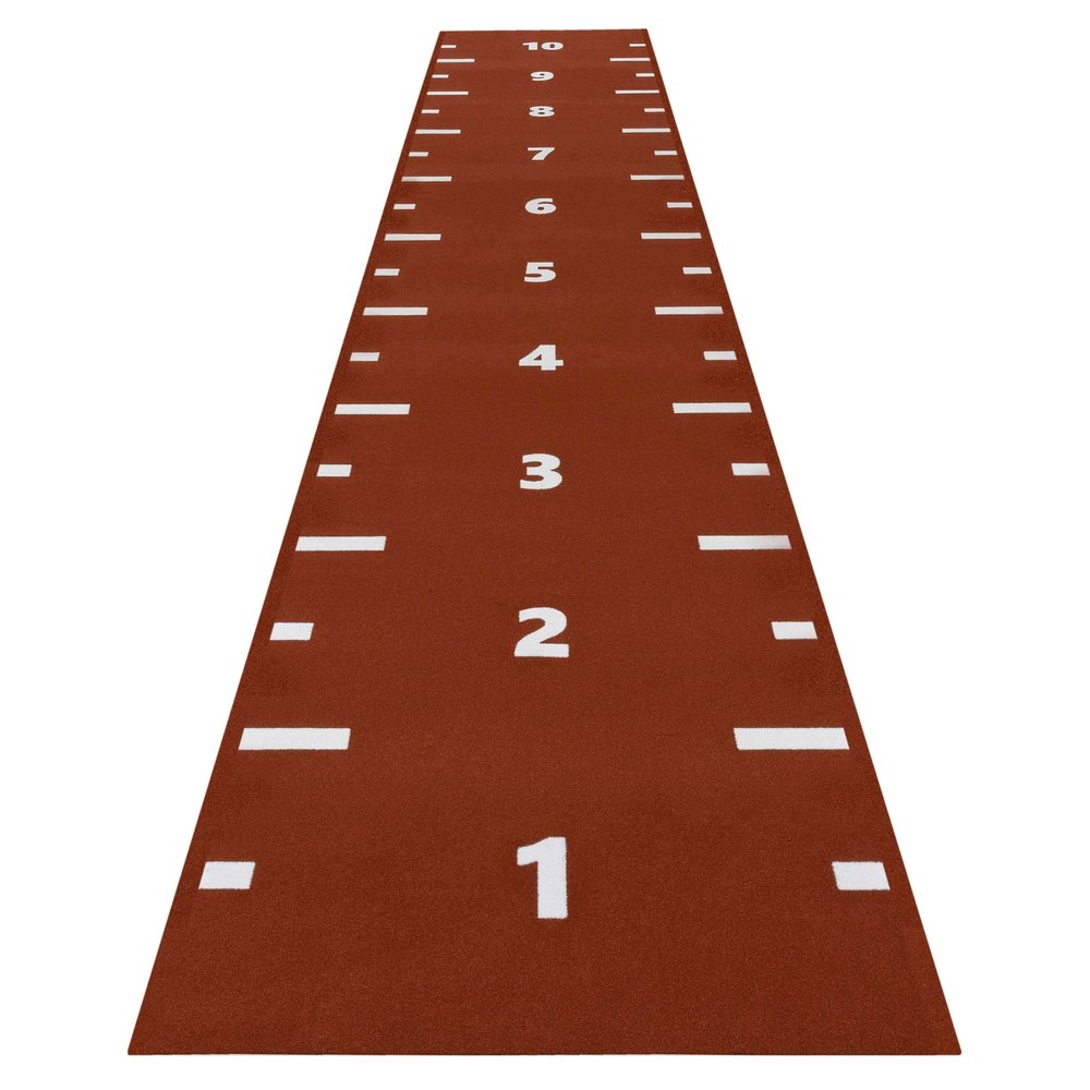 Konstgräs Sprinttrack med markeringar och nummer, 2 x 15m