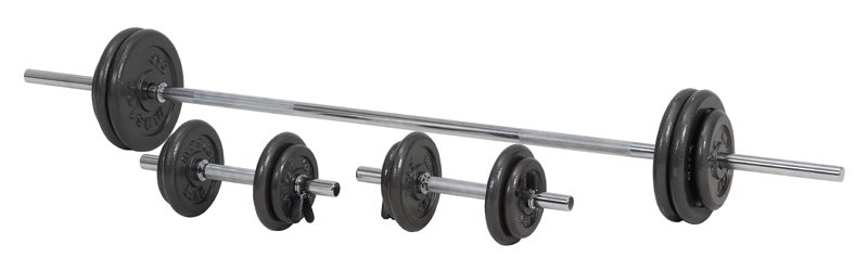 Master VIKTPAKET 50kg 25mm ink. Fjäderlås