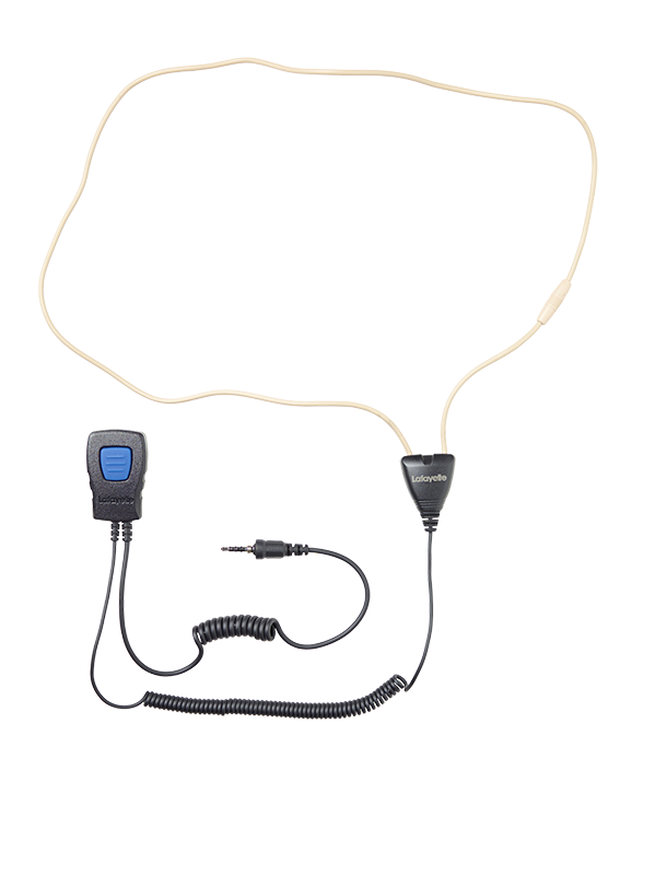 Miniheadset Komplett hörslinga 3,5mm 4-polig gängad