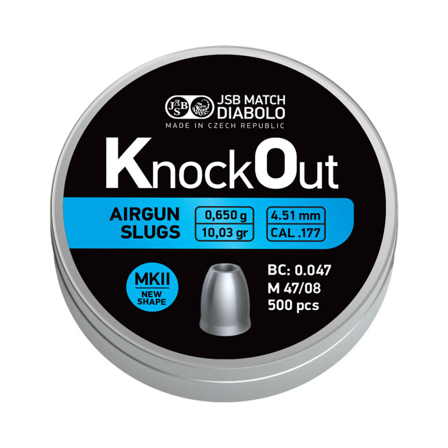 JSB KO Slugs MKII 4,51mm 0,650g 500st