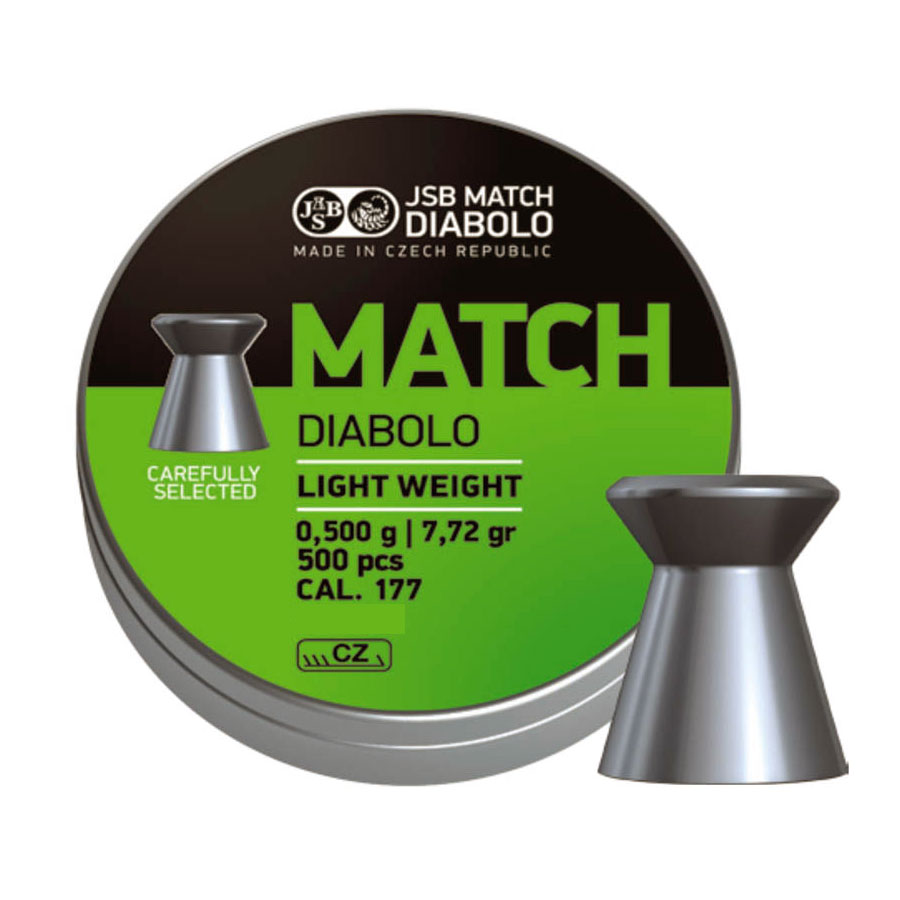 JSB Green Match Light Weight 4,51mm 0,500g 500st