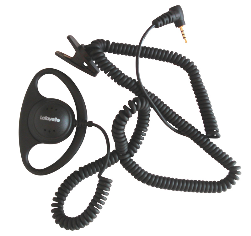 Öronmussla Yttre Lång kabel Lafayette 2,5mm 4-polig