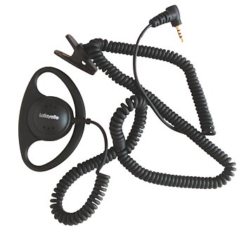 Öronmussla Yttre Lång kabel Lafayette 2,5mm 4-polig