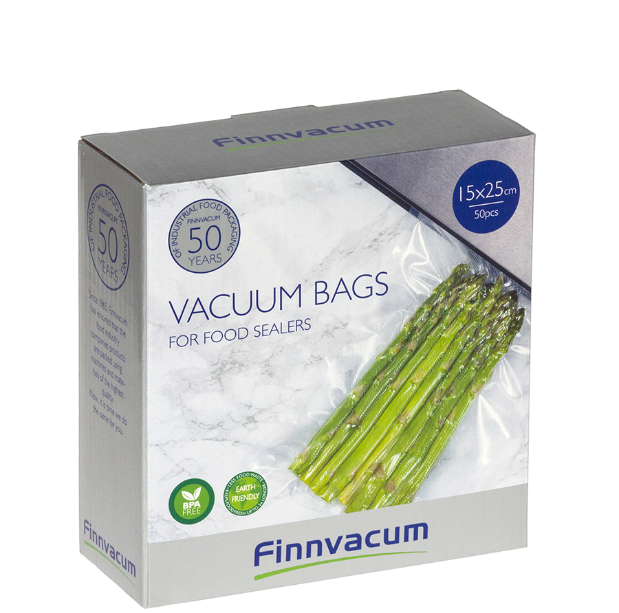 Vacuumpåsar räfflade 15x25 cm 50-pack
