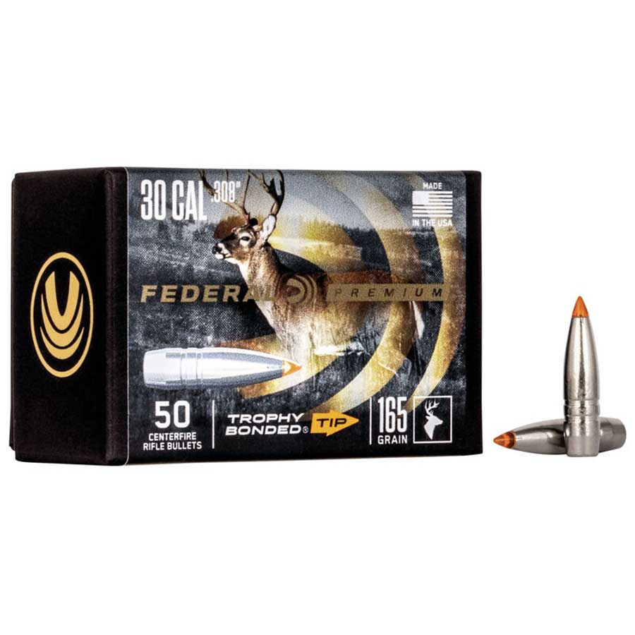 Federal Premium Trophy Bonded Tip Kula 30 Cal (.308) 165gr