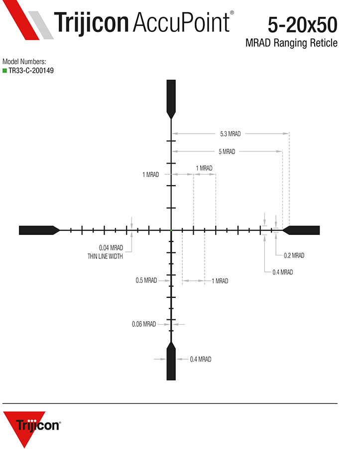 Kikarsikte Trijicon AccuPoint 5-20×50 - 17