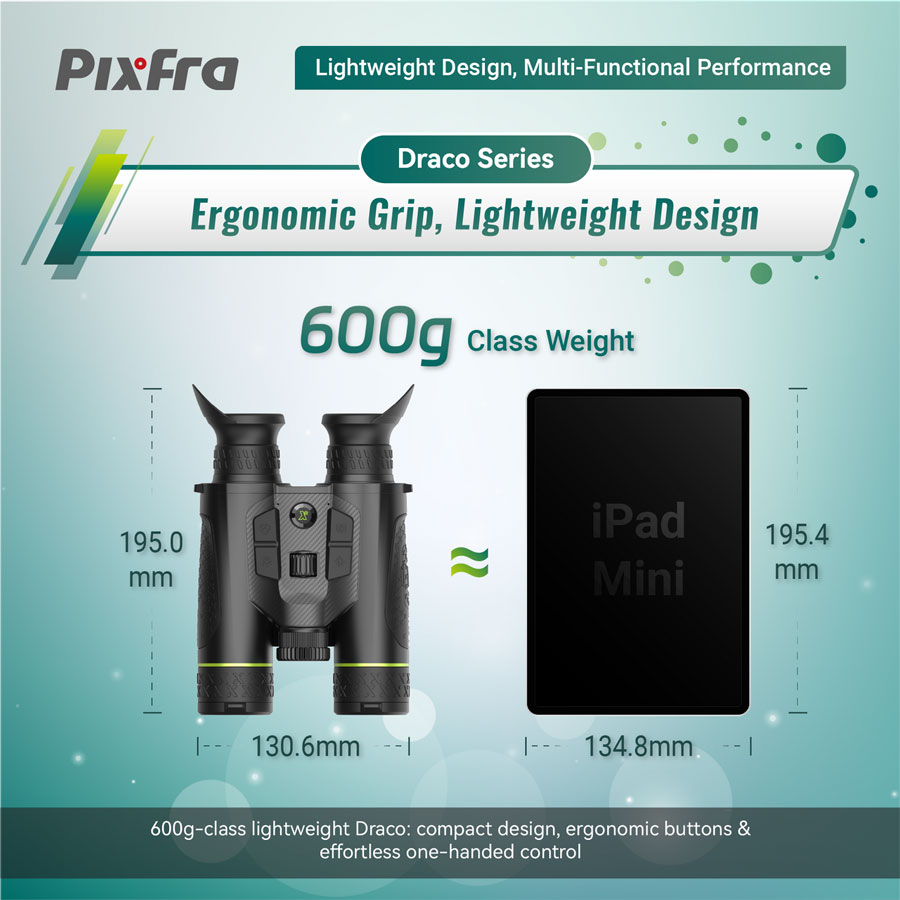 PixFra Draco D635N-4K Multispektral Värmekikare 640x512 - 10