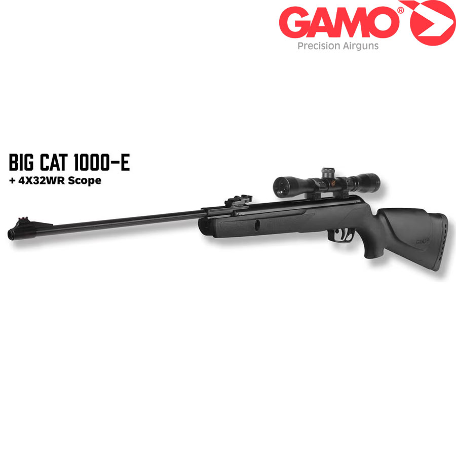 Gamo Big Cat 1000E 4,5 mm Ink.4x32WR Scope m montage