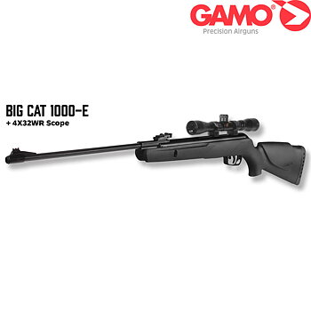 Gamo Big Cat 1000-E 4,5 mm Ink.4x32WR Scope m montage