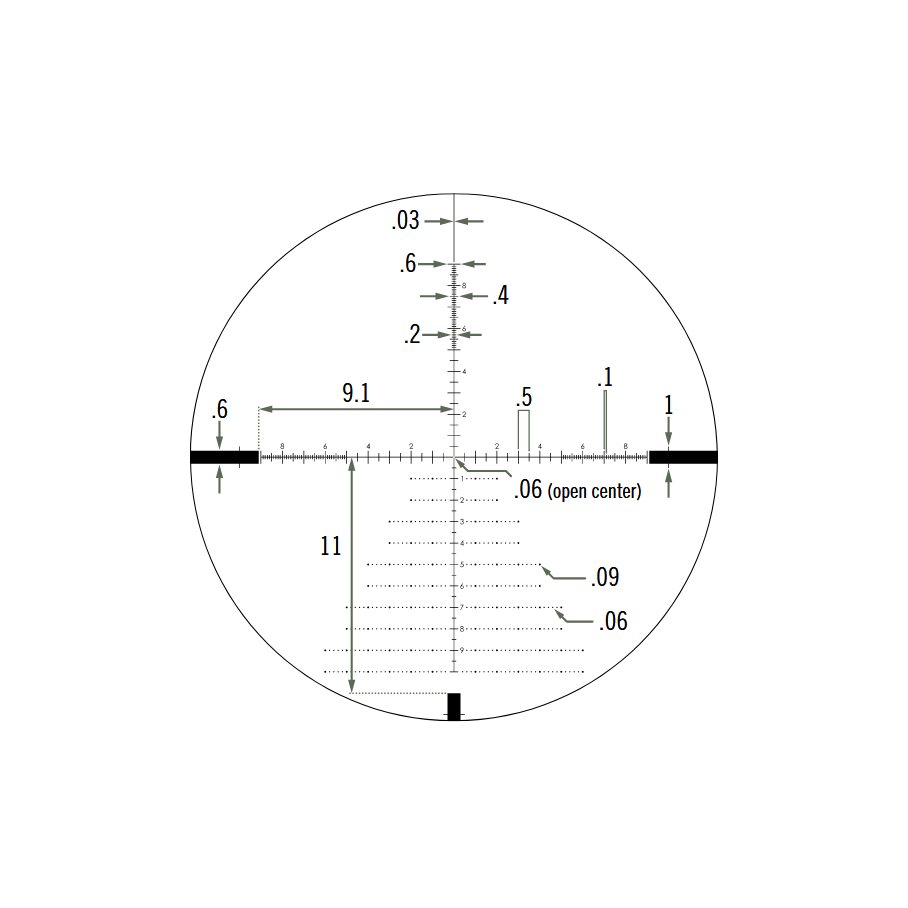 Kikarsikte Vortex Diamondback Tactical 4-16x44 FFP EBR-2C MRAD - 5