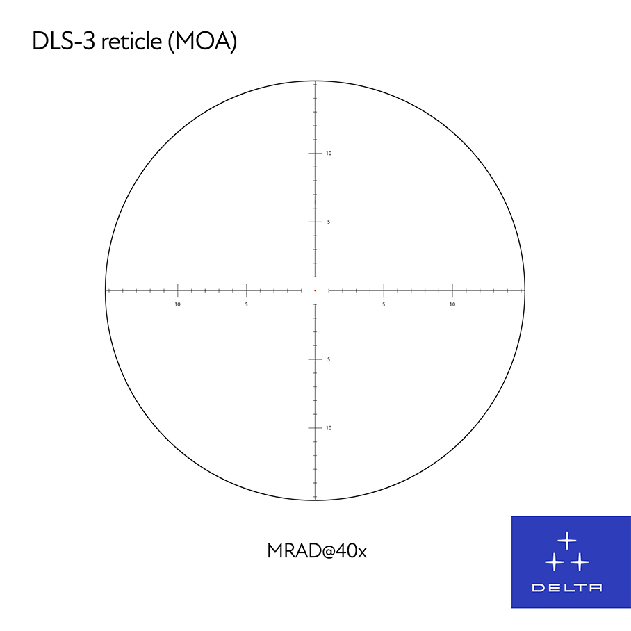 Kikarsikte Delta Stryker HD 5-50x56 Target SFP LT MOA/MOA belyst - 2
