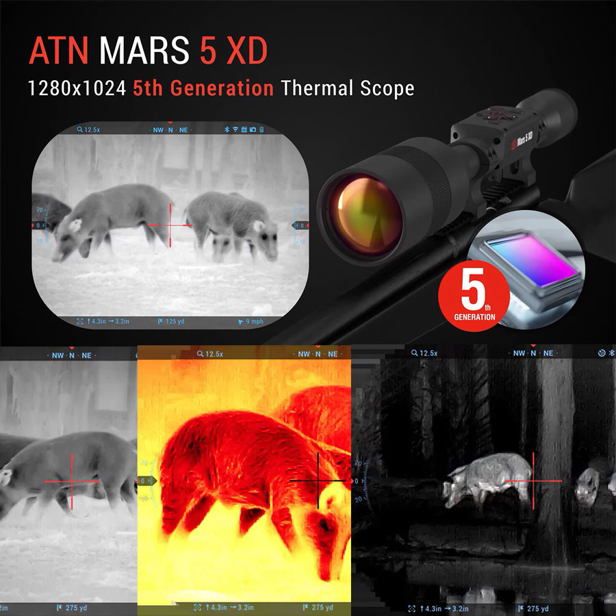 ATN Mars 5 XD EVO LRF Termisk kikarsikte 2-20x, 1280x1024 - 3