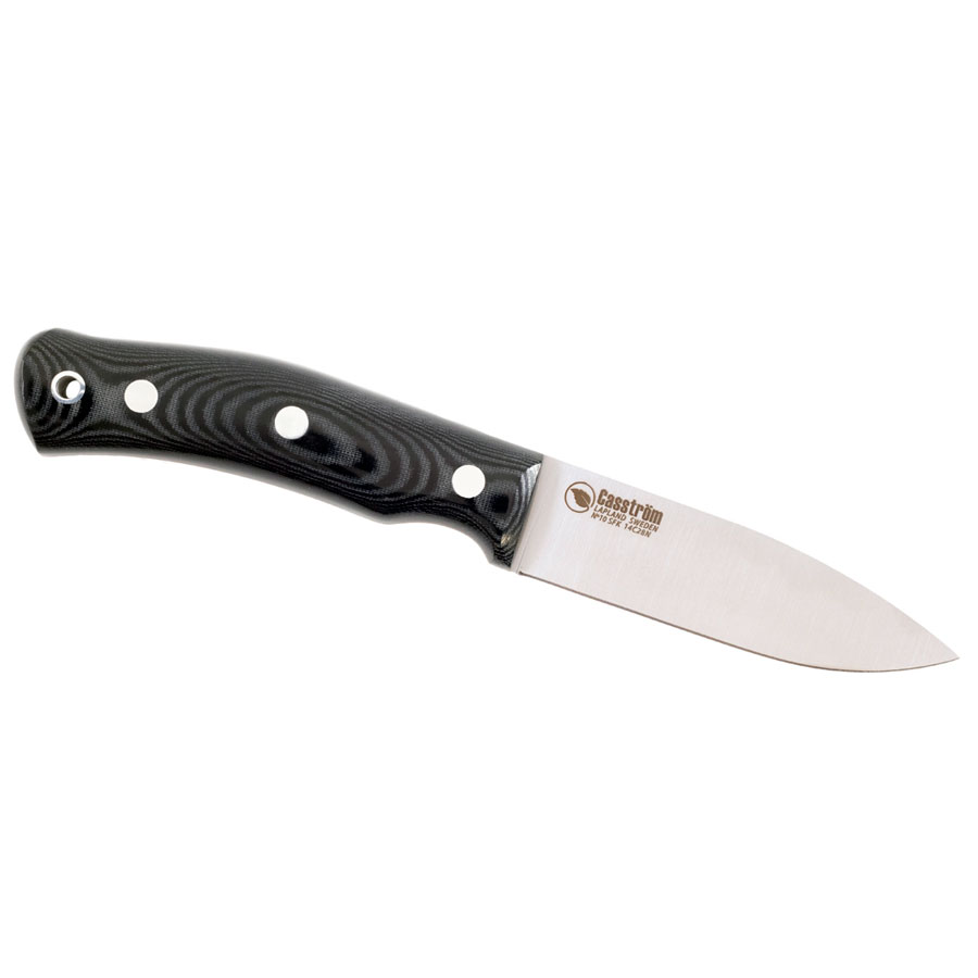Casström No.10 Swedish Forest Knife, Svart micarta, Rostfritt