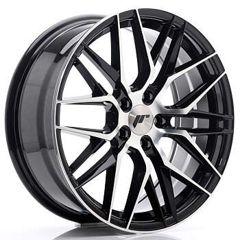 18" JR Wheels JR28 - Glossy Black Machined Face
