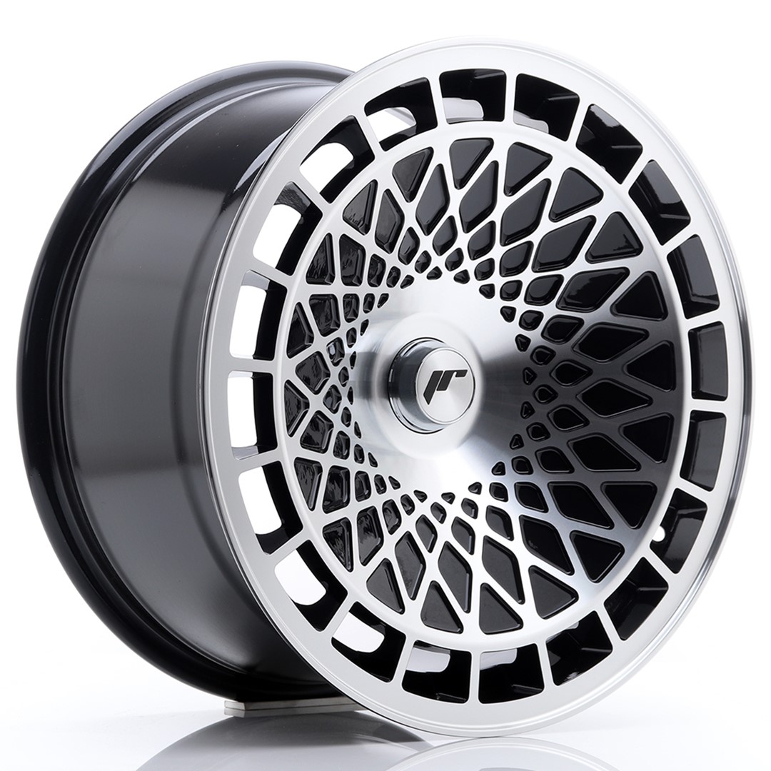 17" JR Wheels JR14 - Glossy Black Machined Face