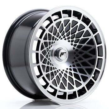 17" JR Wheels JR14 - Glossy Black Machined Face
