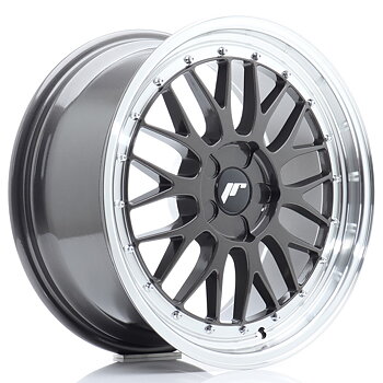 18" JR Wheels JR23 - Hyper Grey Machined Lip