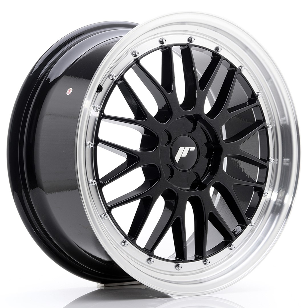 19" JR Wheels JR23 - Glossy Black Machined Lip