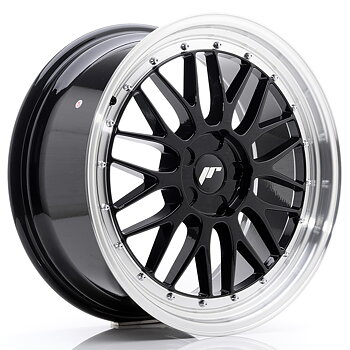 19" JR Wheels JR23 - Glossy Black Machined Lip