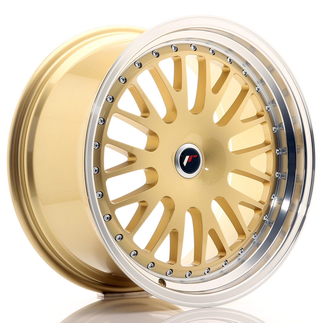 19" JR Wheels JR10 - Gold Machined Lip - 2