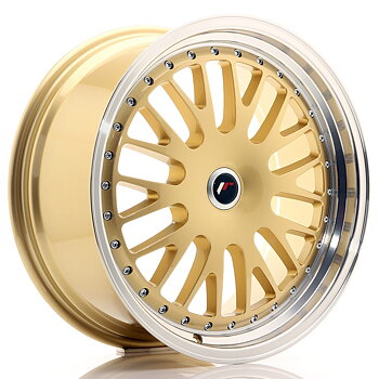 19" JR Wheels JR10 - Gold Machined Lip
