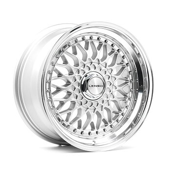 19" LENSO WHEELS BSX - GLOSSY SILVER POLISHED
