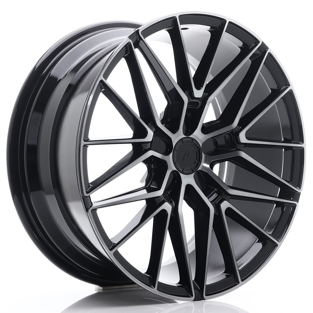 19" JR Wheels JR38 - Black Brushed Tinted Face